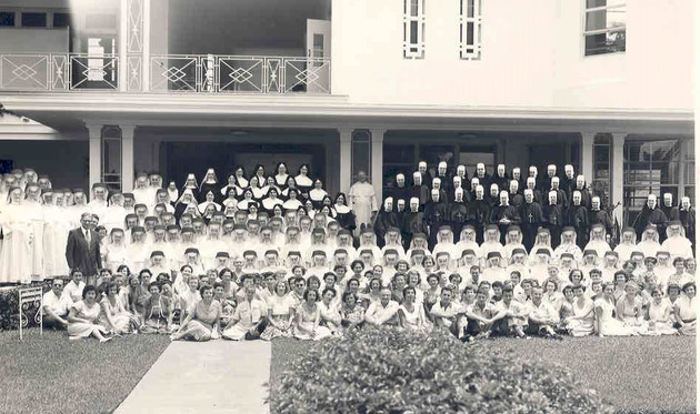 Summer school graduation group portrait
